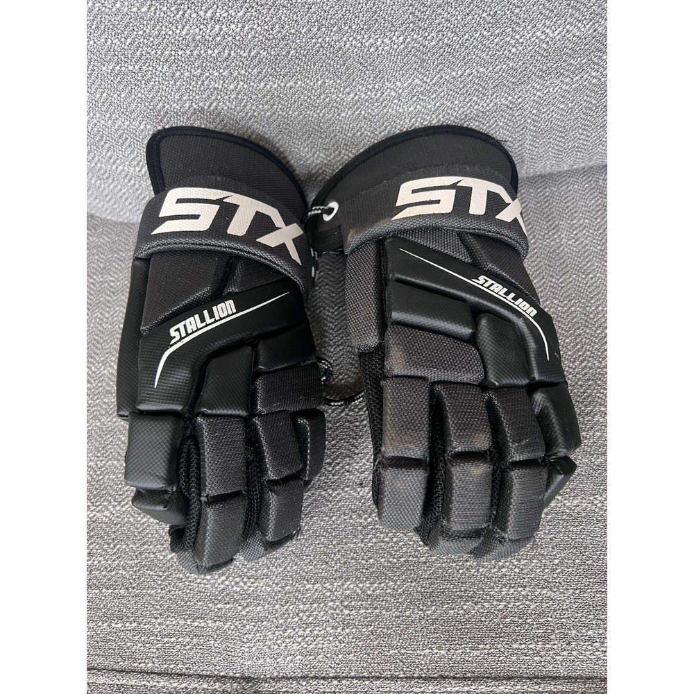 STX Stallion 200 Lacrosse Gloves Size Small Preowned Black